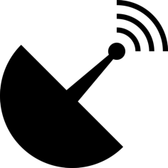 Parabolic Antenna Engraving Svg Design, Free Vectors File